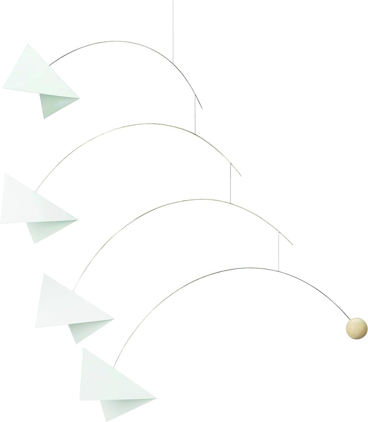 Flensted Mobiles Fatamorgana, Black & White Mobile, Stahl, schwarz/weiss, 55x61 cm