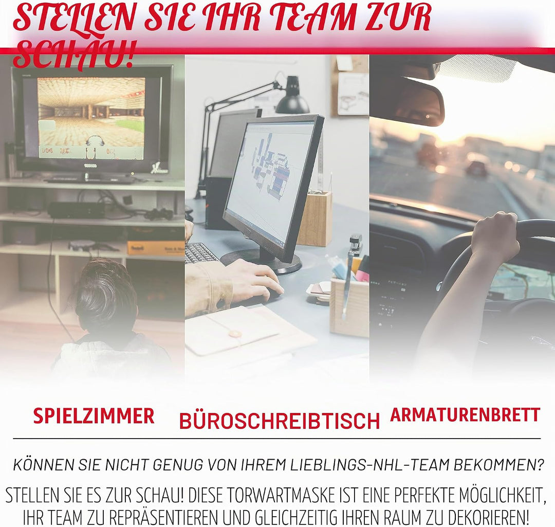 Franklin Sports Eishockey-Sammelartikel Torwart-Helm Mini, Design: Logo Einer NHL-Mannschaft Vegas G
