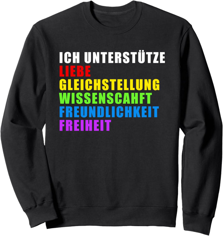 Ich Unterstütze Lgbt-Q Liebe Gleichstellung Schwulenstolz Sweatshirt