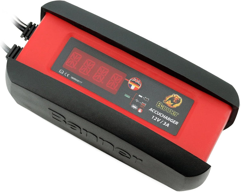 Banner KFZ Auto Automatik Batterieladegerät ACCUCHARGER 12V 3A