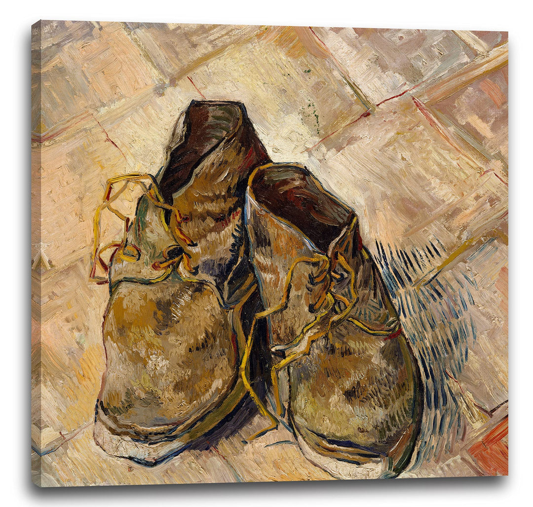 Printed Paintings Leinwand (70x70cm): Vincent Van Gogh - Schuhe 70x70 cm, 70x70 cm