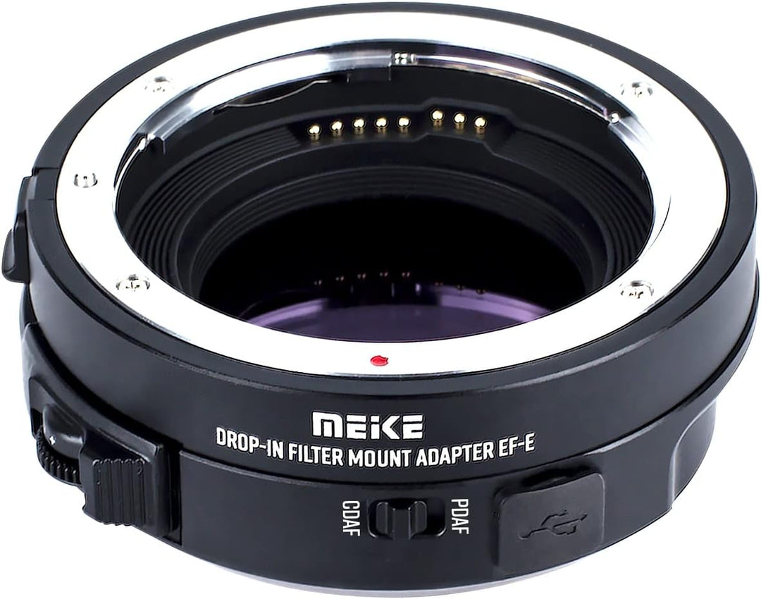 Meike MK-EFTE-C VND Drop-In Filter Autofokus Mount Objektivadapter für Canon EF/EF-S Objektive an So