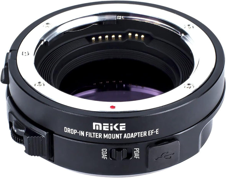 Meike MK-EFTE-C VND Drop-In Filter Autofokus Mount Objektivadapter für Canon EF/EF-S Objektive an So