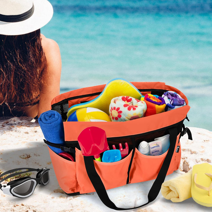 Fasrom Extra Grosse Netz Strandtasche, Übergrosse Strandtasche für Strandausflug (Patent Angemeldet)