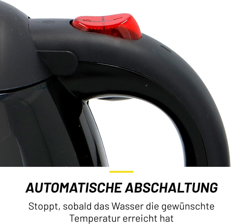 Dunlop Reise Wasserkocher - Reisewasserkocher 24V - Wasserkocher für Auto, LKW und Wohnmobil - mit Z