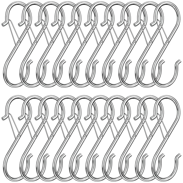 S Haken, Haken Zum Einhängen, Sicherheitsschnalle Design, 20 Stück küchenhaken Schwerlast Metall Hak