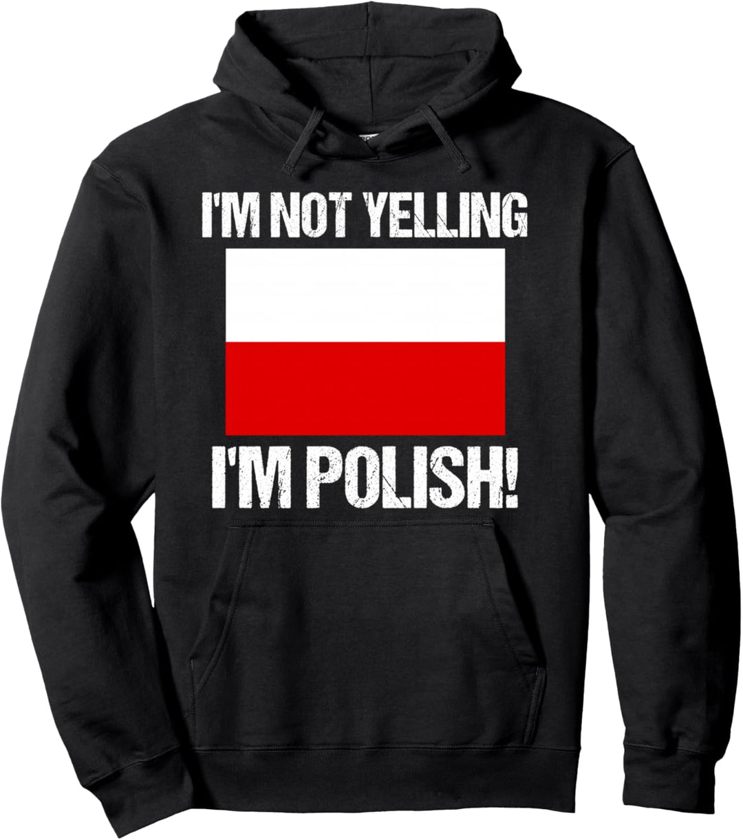 Ich Schreie Nicht Ich Bin Polnische Landesflagge Polen Pullover Hoodie