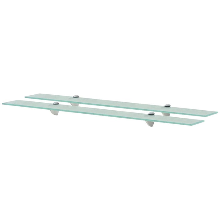 vidaXL 2X Regal Schwebend Wandregal Glasregal Glasboden Glasablage Badablage Wandablage Badregal Abl