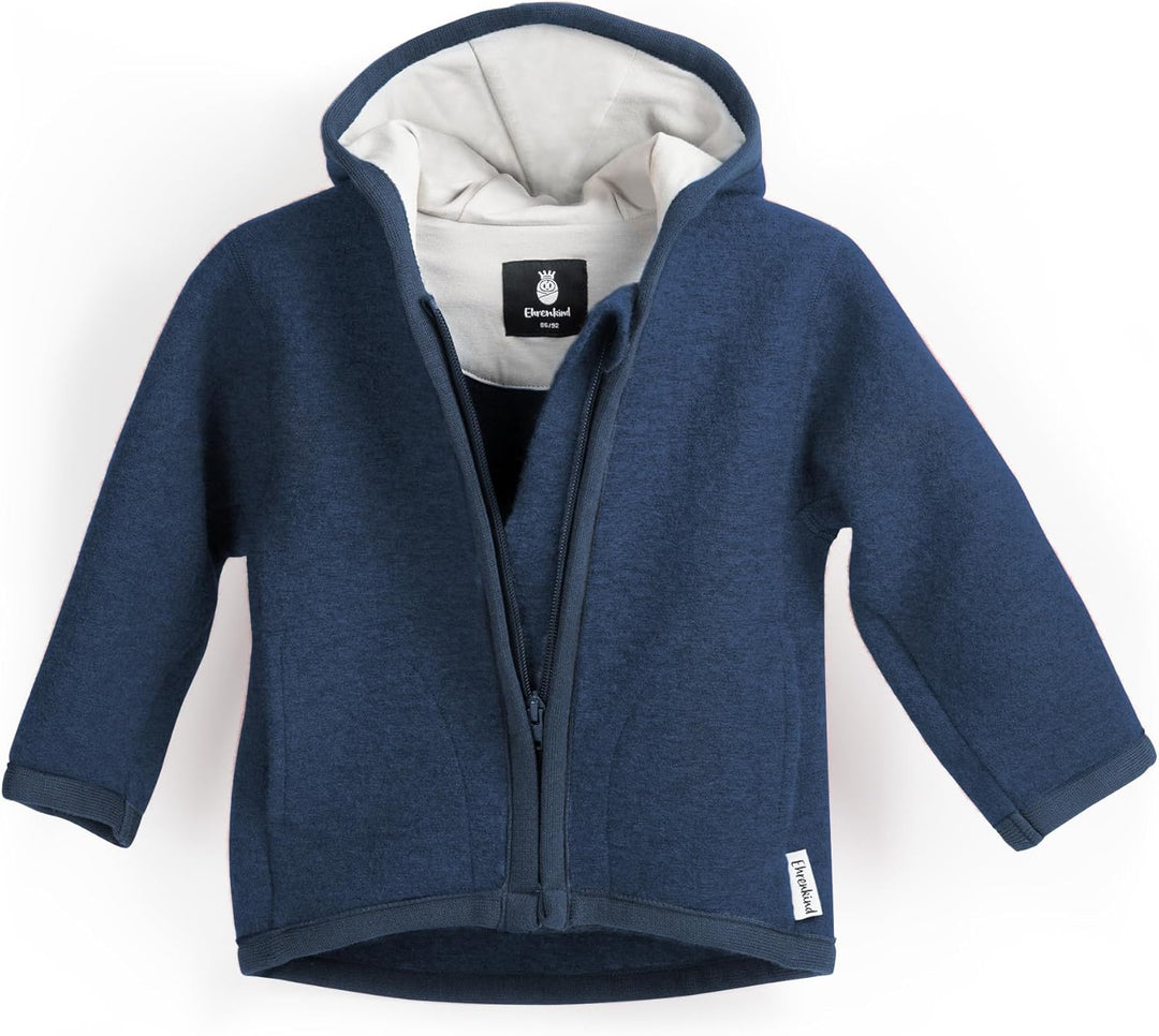 Ehrenkind® Walkjacke | Jacke für Kind aus Natur Schurwolle mit Reissverschluss | Walk Jacke für Baby