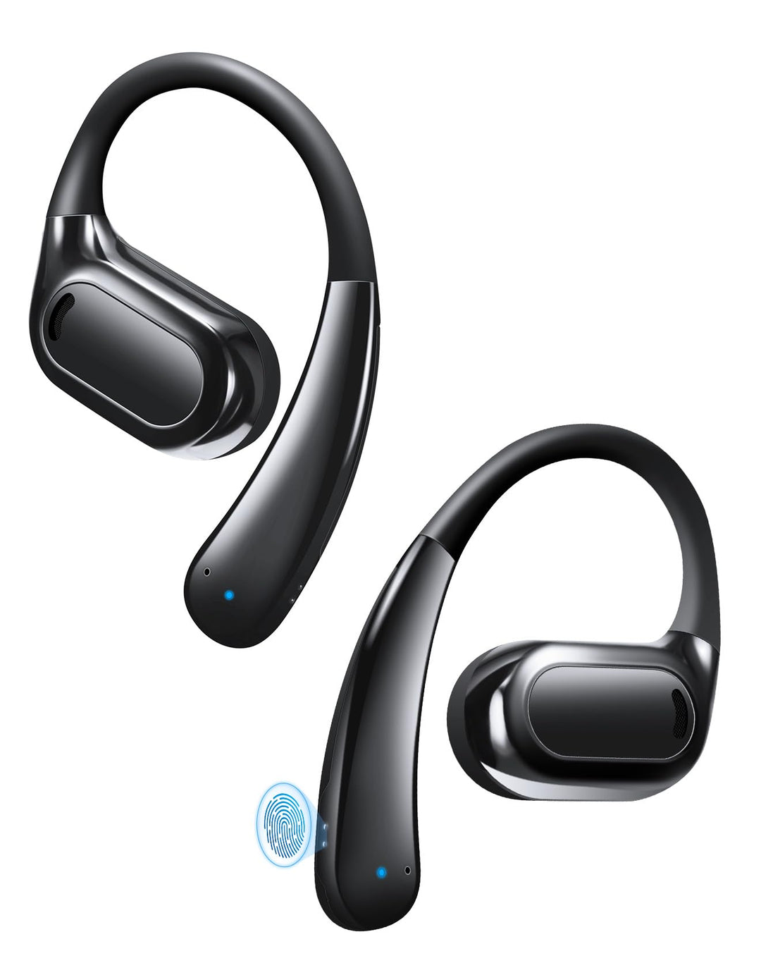 Open Ear Kopfhörer Bluetooth, 70 Stunden Wiedergabe, leicht und bequem, Ladeetui, klare Anrufe, Fest