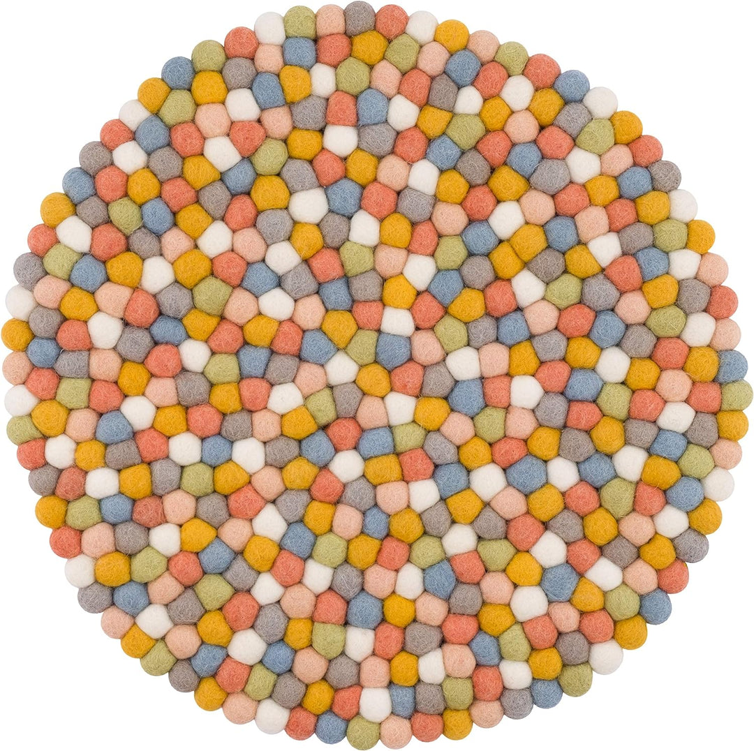 myfelt Liese Sitzauflage, Filzkugel, Wolle, rund 36 cm, Liese