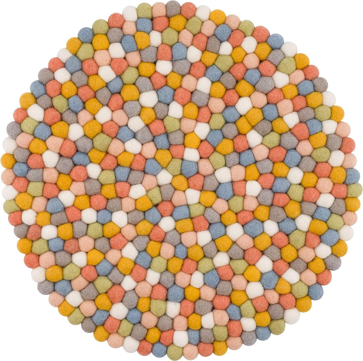 myfelt Liese Sitzauflage, Filzkugel, Wolle, rund 36 cm, Liese