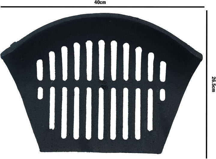 AB Tools 40,6 cm Feuerrost für 45,7 cm Kamin, Gusseisen, Kohlenscheit, schwarz, vorne offener Korb