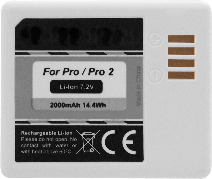 2X Akku kompatibel mit Arlo Pro, Arlo Pro 2 Sicherheitskamera [Li-Ion - 2000 mAh - 7.2V - ersetzt Or