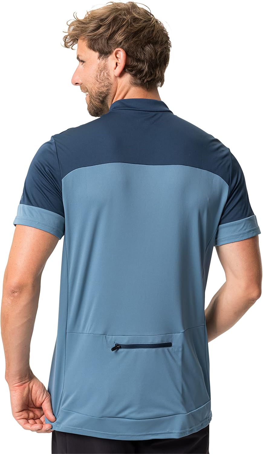 VAUDE Men's Escape Half Zip Shirt - Radshirt Herren - Radtrikot XXL Blue Gray, XXL Blue Gray