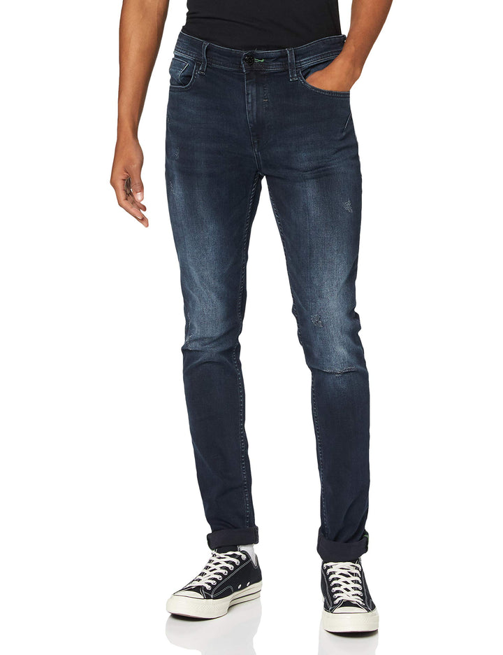 Blend Men's Echo Jeans-Skinny Fit-Noos 31W / 32L Denim Blue Black (200298), 31W / 32L Denim Blue Bla