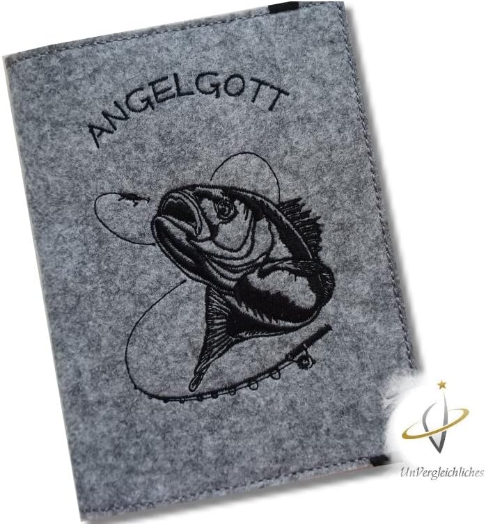 Hülle für den Angelpass/Angelschein personalisierbar *Angelgott*