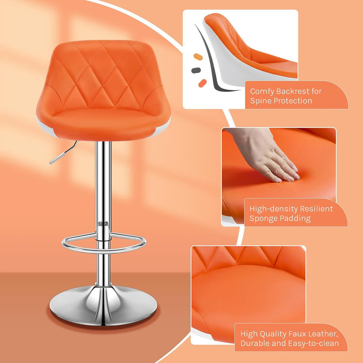 WOLTU® 1x Barhocker Barstuhl Tresenhocker Bistrohocker mit Griff, Design Stuhl, höhenverstellbar, fr