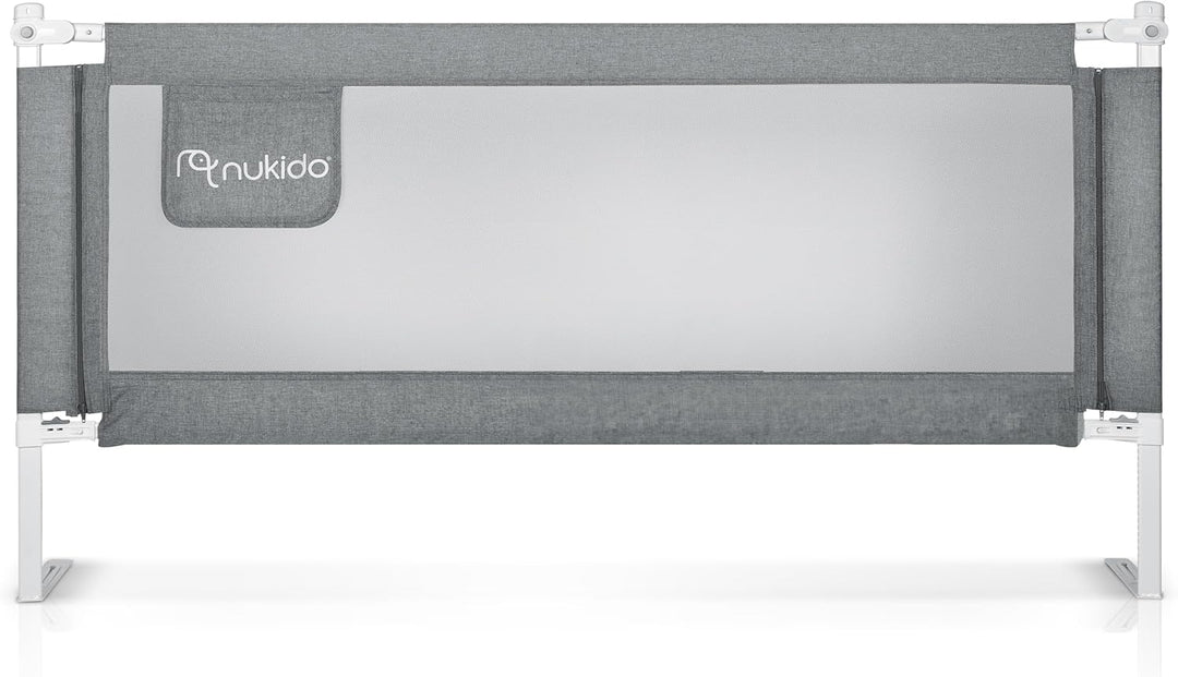 Nukido Rausfallschutz Bett - Bettschutzgitter mit Tasche SafetyBelt - Klappbar Waschbar - 200 cm - G