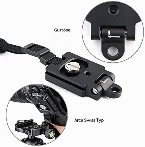 JJC Handschlaufe für DSLR Kameras Canon Nikon(mit Arca Swiss Type Platte) für DSLR Kameras