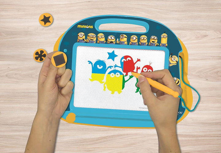Lexibook CRDES550 Despicable Me/Minions Magische magnetische Zeichentafel, Magnettafel für Kinder, k