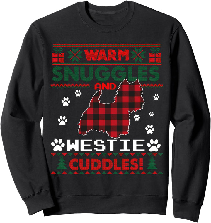 Westie Dog Weihnachtspyjama Shirt Ugly Christmas Sweater Sweatshirt