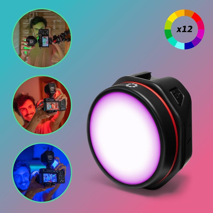 JOBY Beamo Reel Color Next-gen LED Licht für Content Creator für spiegellose Kompaktkameras oder Sma