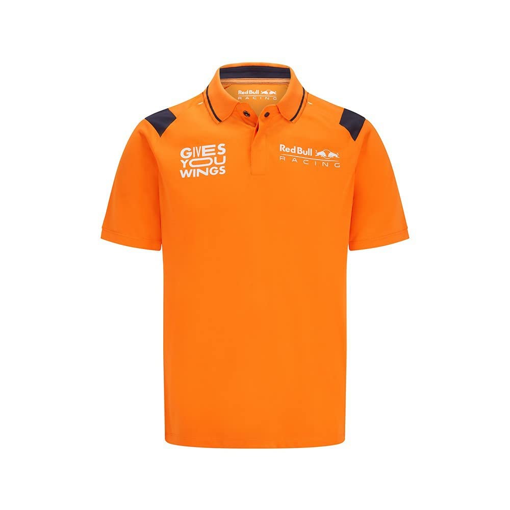 Red Bull Racing - Offizielle Formel 1 Merchandise Kollektion - Max Verstappen Polo - Herren L Orange