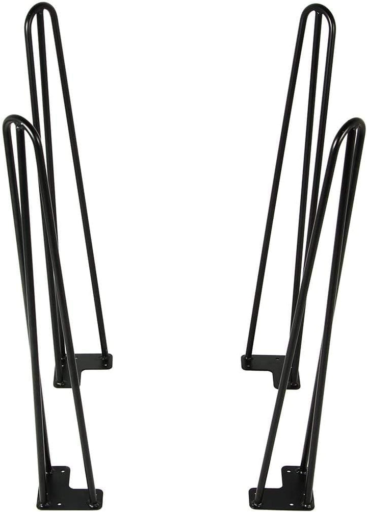 4er Set Tischbeine in 72cm Catalpa Blume 3 Stangen Hairpin Tischbeine Möbelfüsse Tischkufen Haarnade