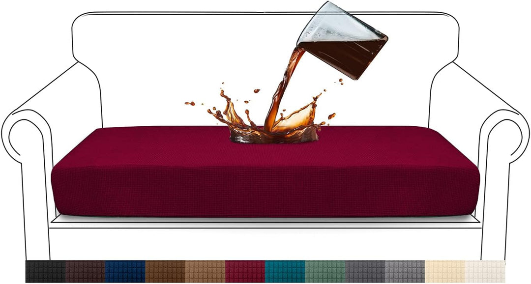 Granbest Premium Wasserdicht Sofa Sitzkissenbezug, High Stretch Jacquard Sitzkissenschutz Sofasitzbe