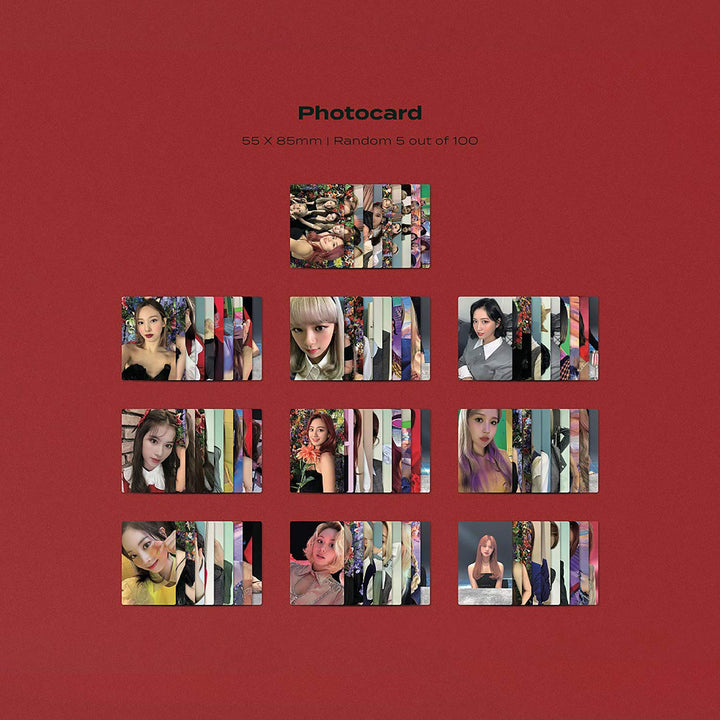 TWICE 2nd Album - EYES WIDE OPEN [ RETRO ver. ] CD + Photobook + Message Card + Lyric Poster + Stick