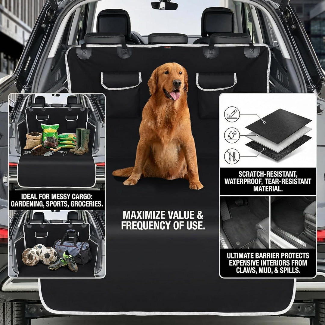 bytaoqipet Kofferraumschutz Hund. Universal Auto Kofferraumschutz Hundekofferraumabdeckung. Waschbar