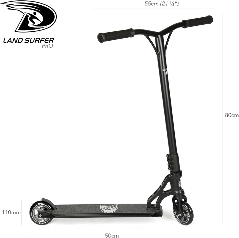 Land Surfer Stunt Scooter PRO X - Stunt Roller für Kinder ab 8 Jahren und Teenagers mit 360 Grad Dec