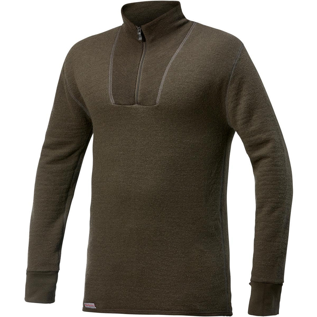 Woolpower Unisex Zip Turtleneck 200 Undershirt (1er Pack) XXS Grün, XXS Grün