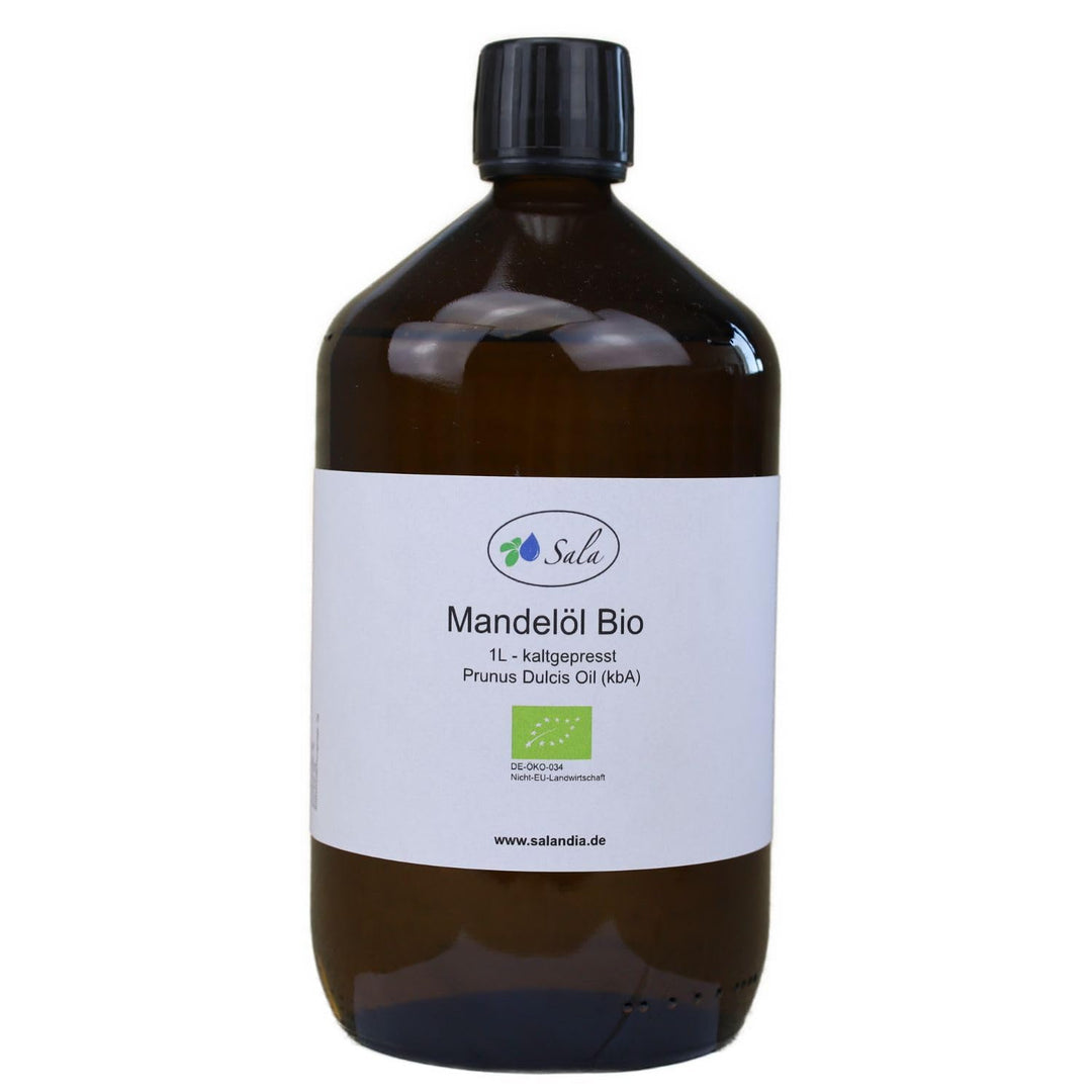 Sala Mandelöl kaltgepresst BIO 1000 ml (1 L Glasflasche), 1 L Glasflasche