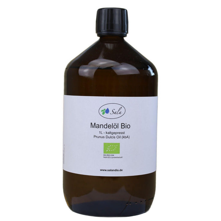 Sala Mandelöl kaltgepresst BIO 1000 ml (1 L Glasflasche), 1 L Glasflasche