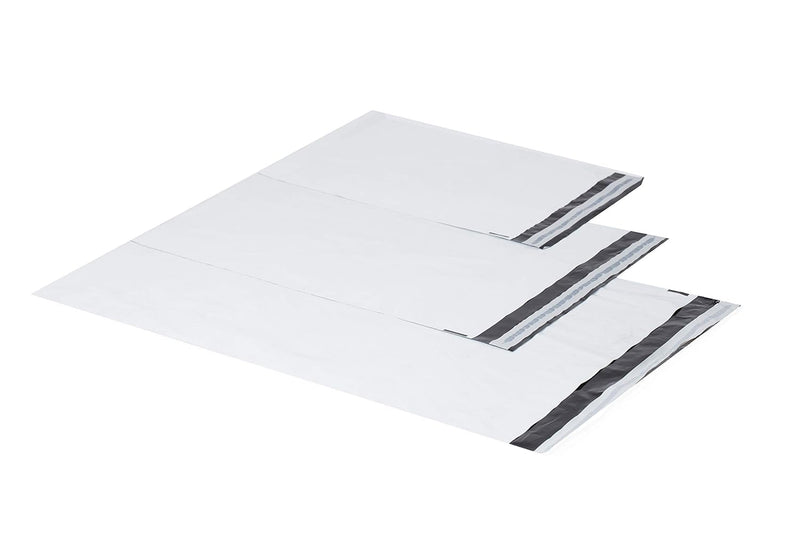 100 Weisse Plastik Versandtüten Versandbeutel Versandtaschen Folienversandtaschen LDPE Coex Folien 2