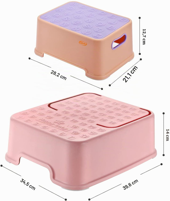 Tritthocker, zweistufiger Tritthocker für Kinder, Trennbar Separate Nutzung, Trittschemel für Toilet