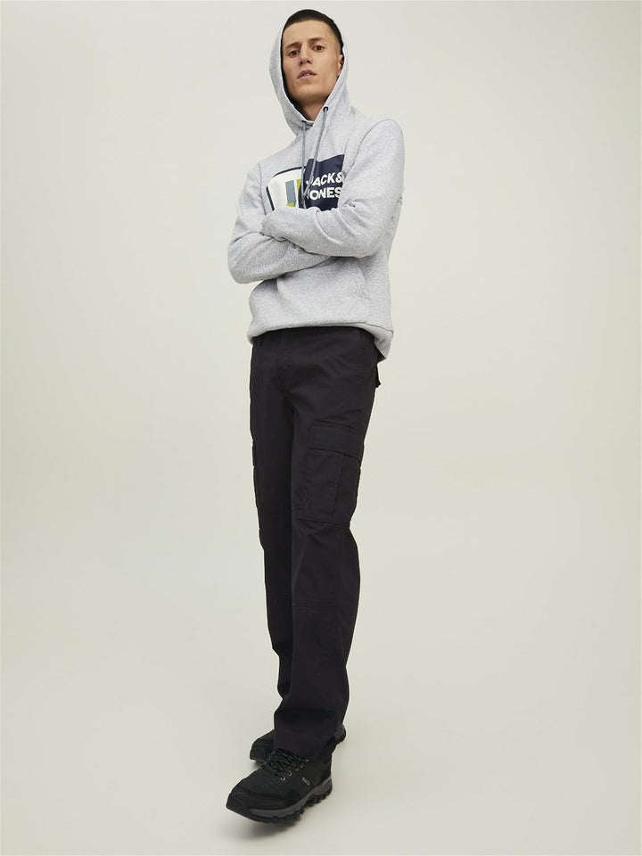 JACK &amp; JONES Herren Jpstbill Jjflint Sa Ln Cargohose 31W / 30L Schwarz, 31W / 30L Schwarz