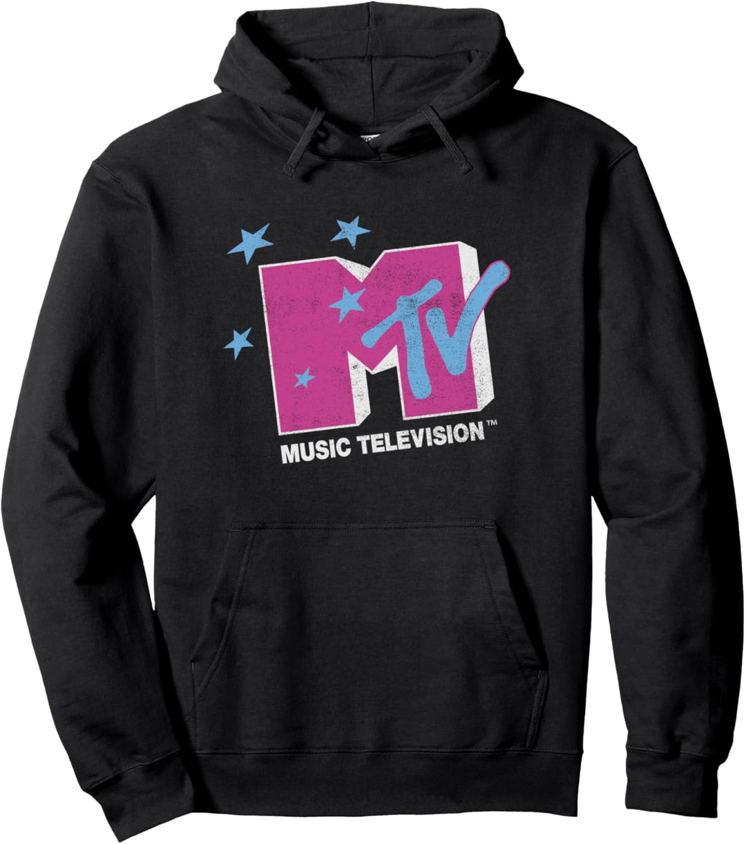MTV Music Television Stars Logo Pullover Hoodie