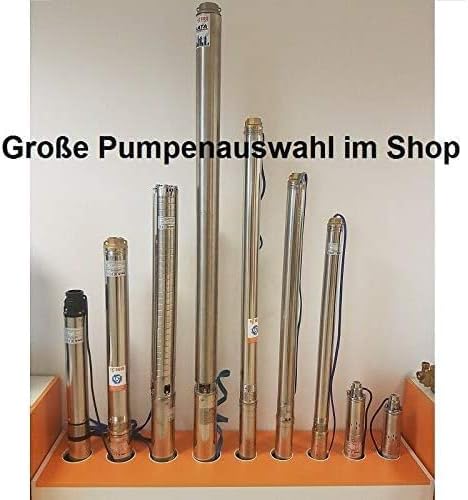 Tiefbrunnenpumpe Brunnenpumpe 2,5" 3" 3,5" 4" sandverträglich >5% 6,6-13,5bar (2,5" STM31 8,5bar 270