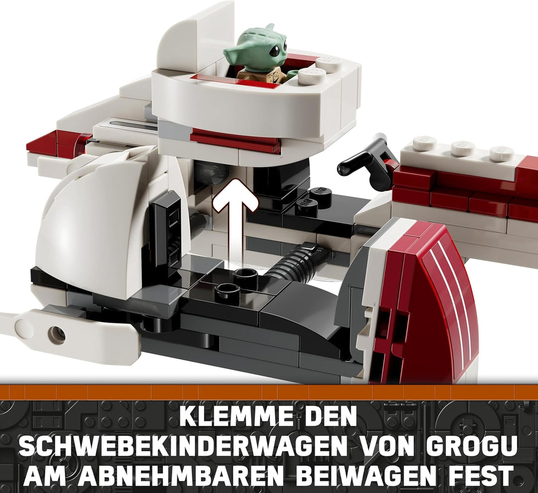 LEGO Star Wars Podrennen in Mos Espa – Diorama & Star Wars Flucht mit dem BARC Speeder, The Mandalor