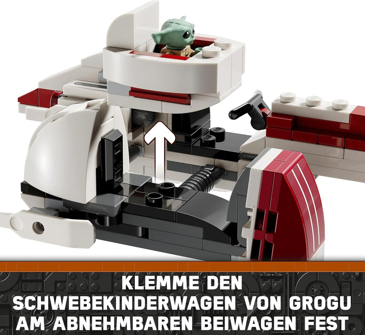 LEGO Star Wars Podrennen in Mos Espa – Diorama & Star Wars Flucht mit dem BARC Speeder, The Mandalor