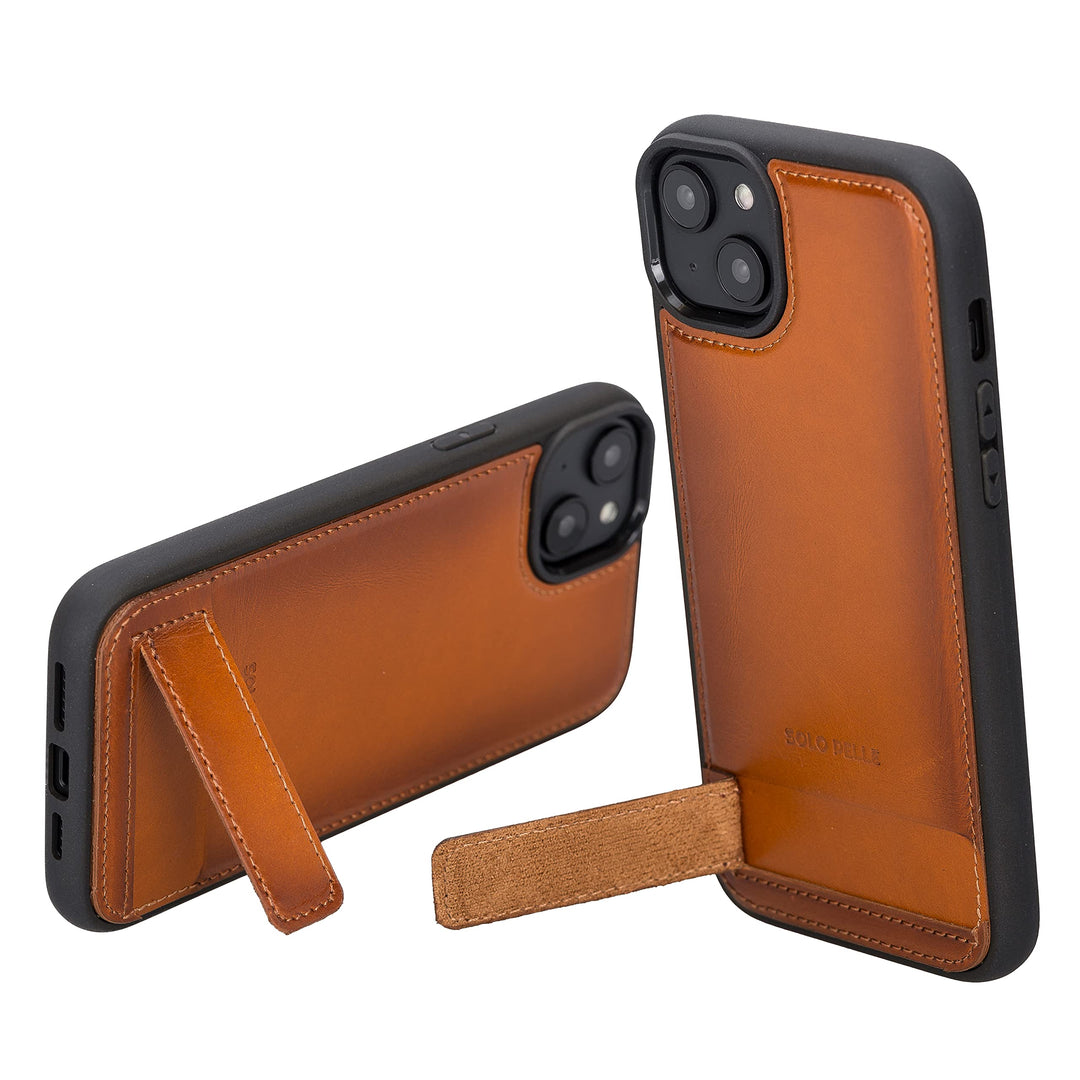 Solo Pelle Lederhülle für das iPhone 14 Plus in 6.7 Zoll Case Leder Hülle Ledertasche Backcover aus