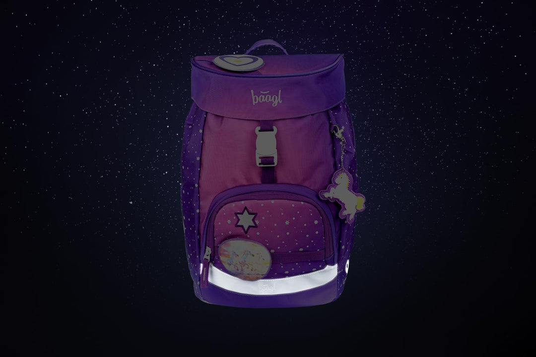 Baagl Schulranzen Jungen für 1. Klasse, Airy Schultasche Set 3-Teilig, Grundschule Schulrucksack für