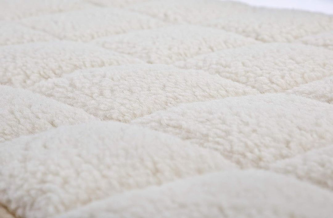 franknatur - Unterbett Lammflor mit Merino Schurwolle Matratzen-Auflage 90x200 90 x 200 cm, 90 x 200