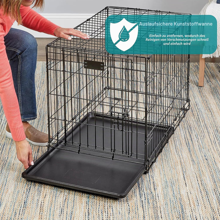MidWest Homes for Pets iCrate Modell 1524 Hundebox, ca. 61 cm lang, mit Doppeltür, auslaufsicherer B