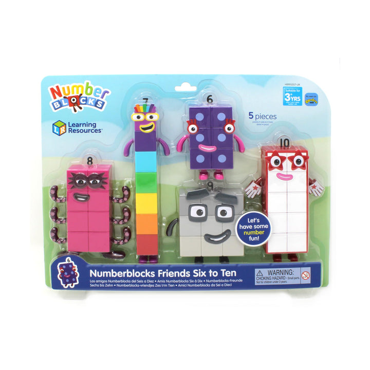 Learning Resources Numberblocks-Freunde Sechs bis Zehn, Spielfiguren, offizielle Sammelfiguren für K