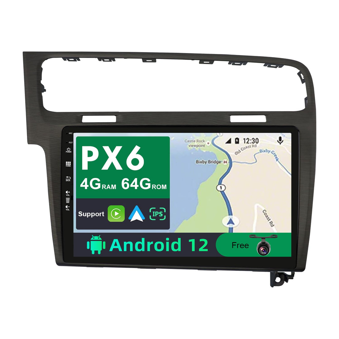 PX6 Android 12 IPS Autoradio für Golf 7 (2013-2018) - 4G+64G - Rückfahrkamera KOSTENLOS - 2 Din 10.1