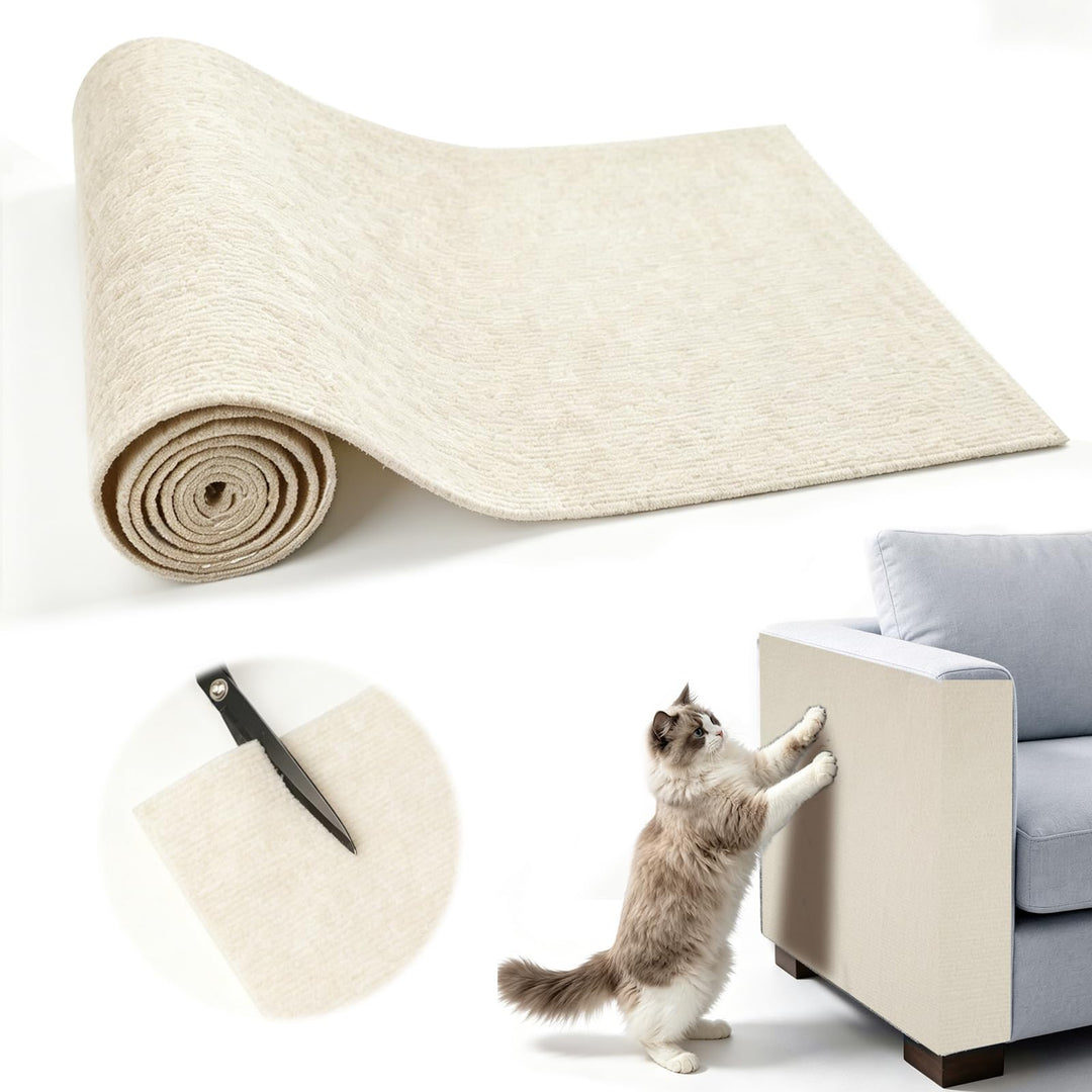 Kratzmatte Selbstklebend 300x40 cm Kratzschutz Sofa Katze Zuschneidbar DIY Kratzmatte Katze für Schr